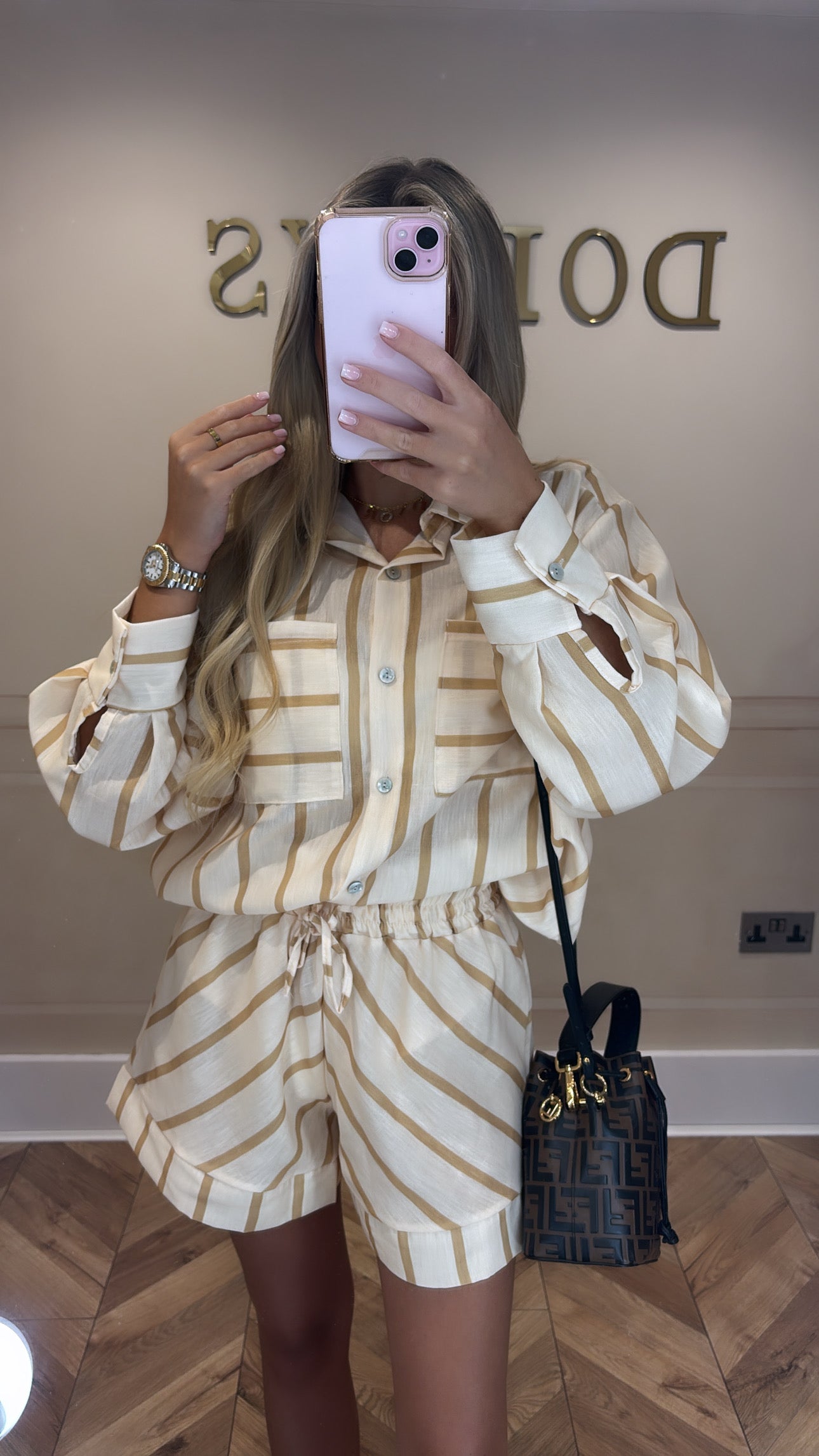 SALE Stripe shirt co-ord