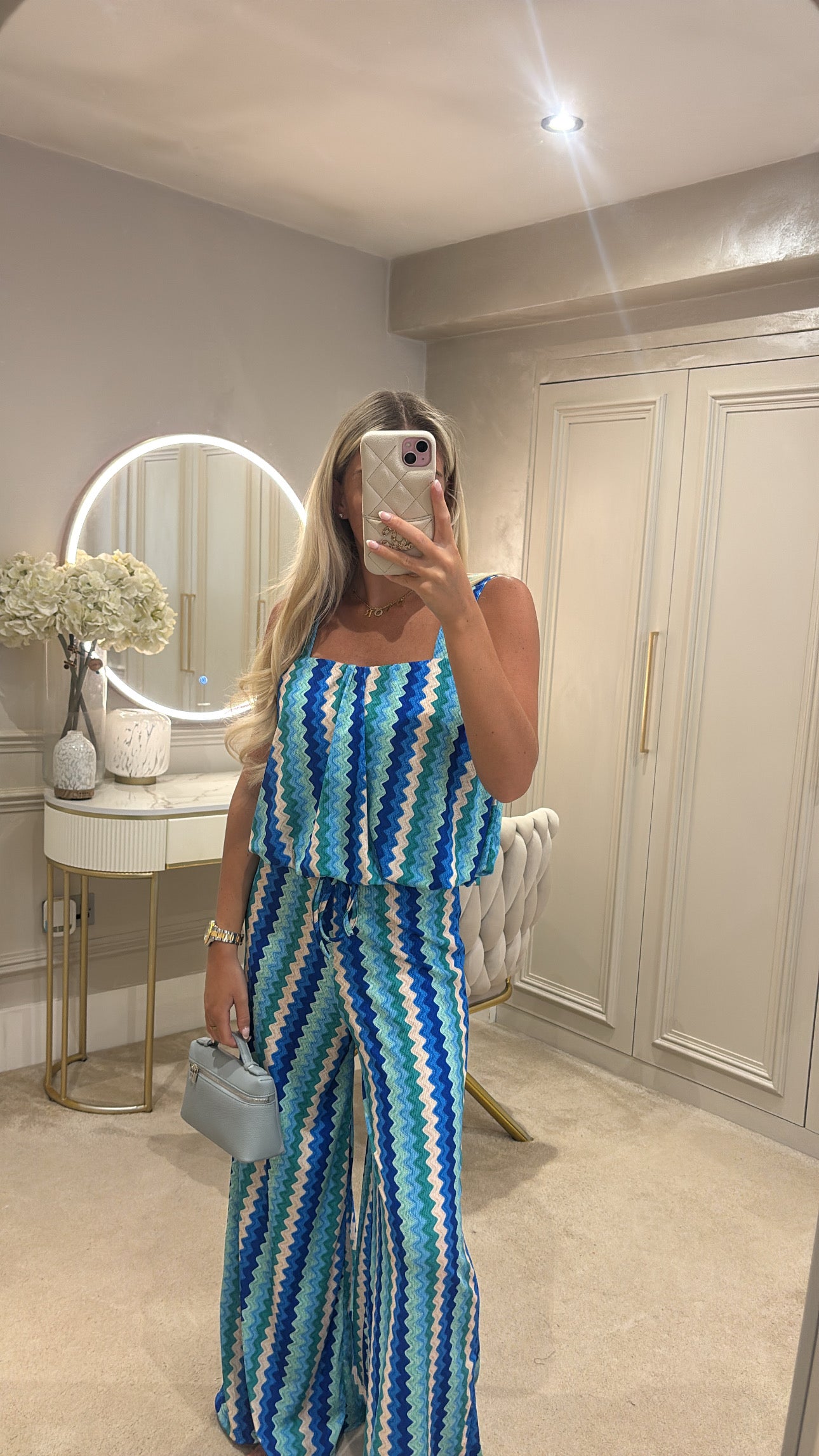 Zig zag trouser set