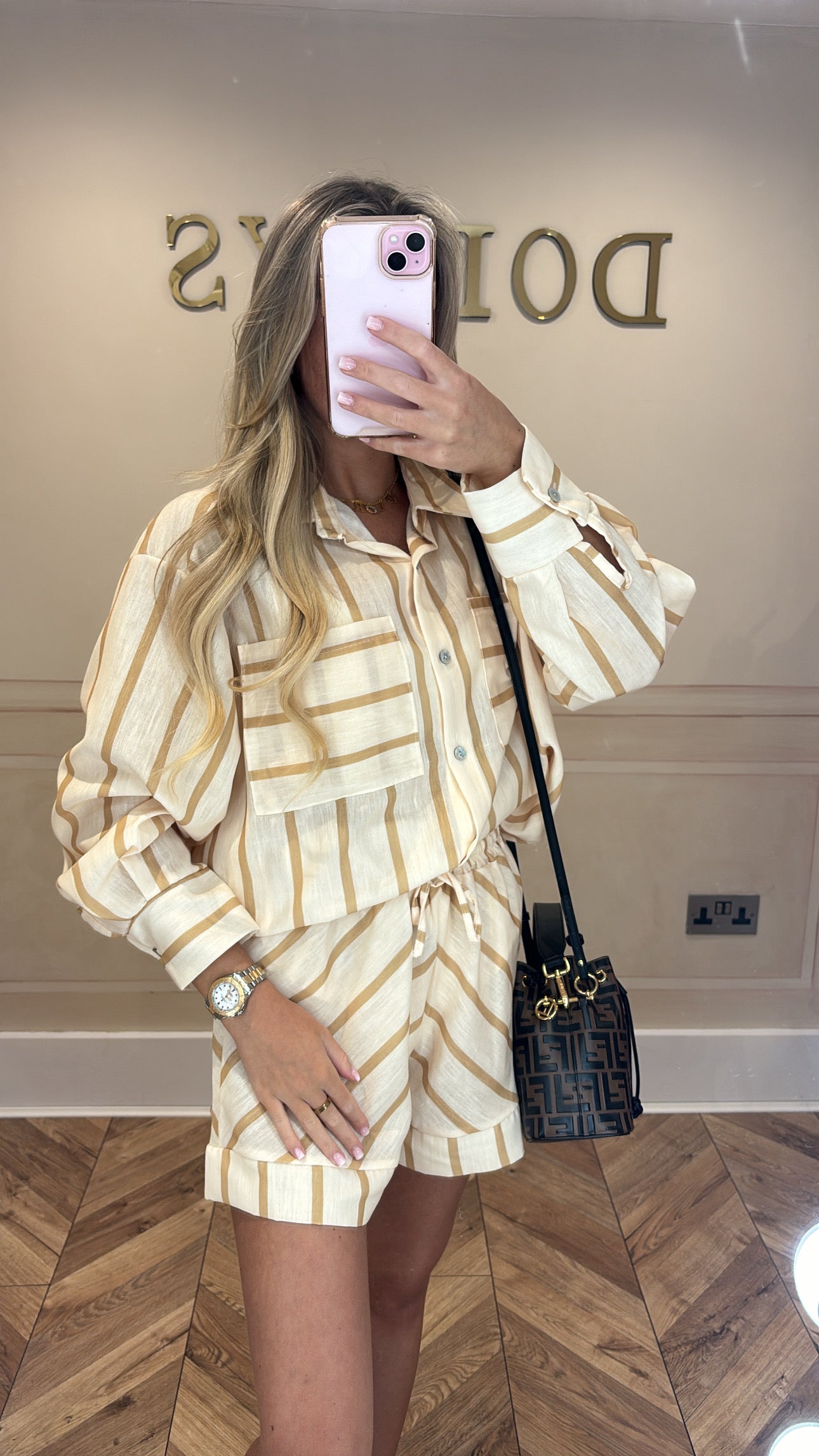 SALE Stripe shirt co-ord