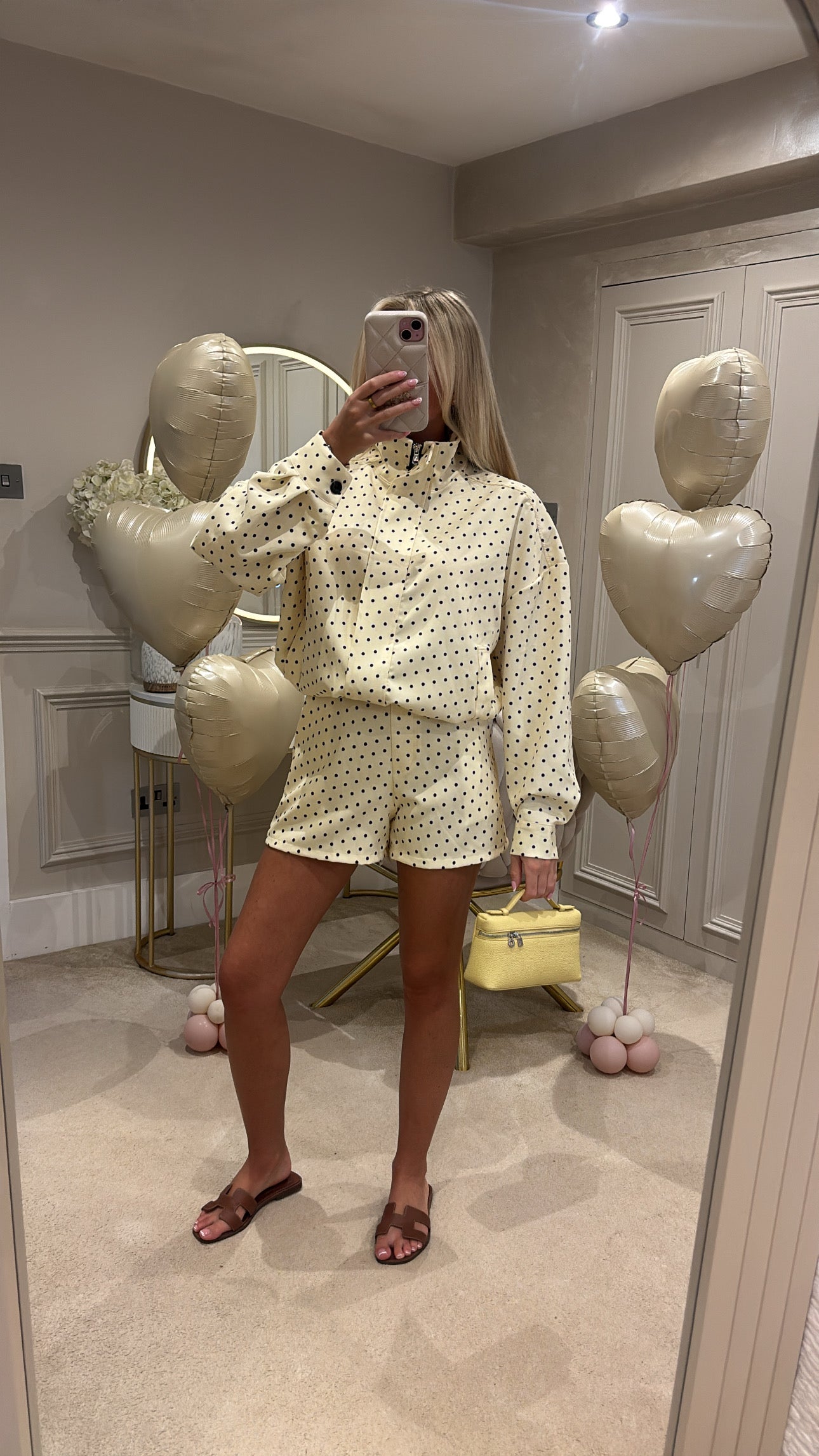 Polkadot jacket short set PRE ORDER ￼