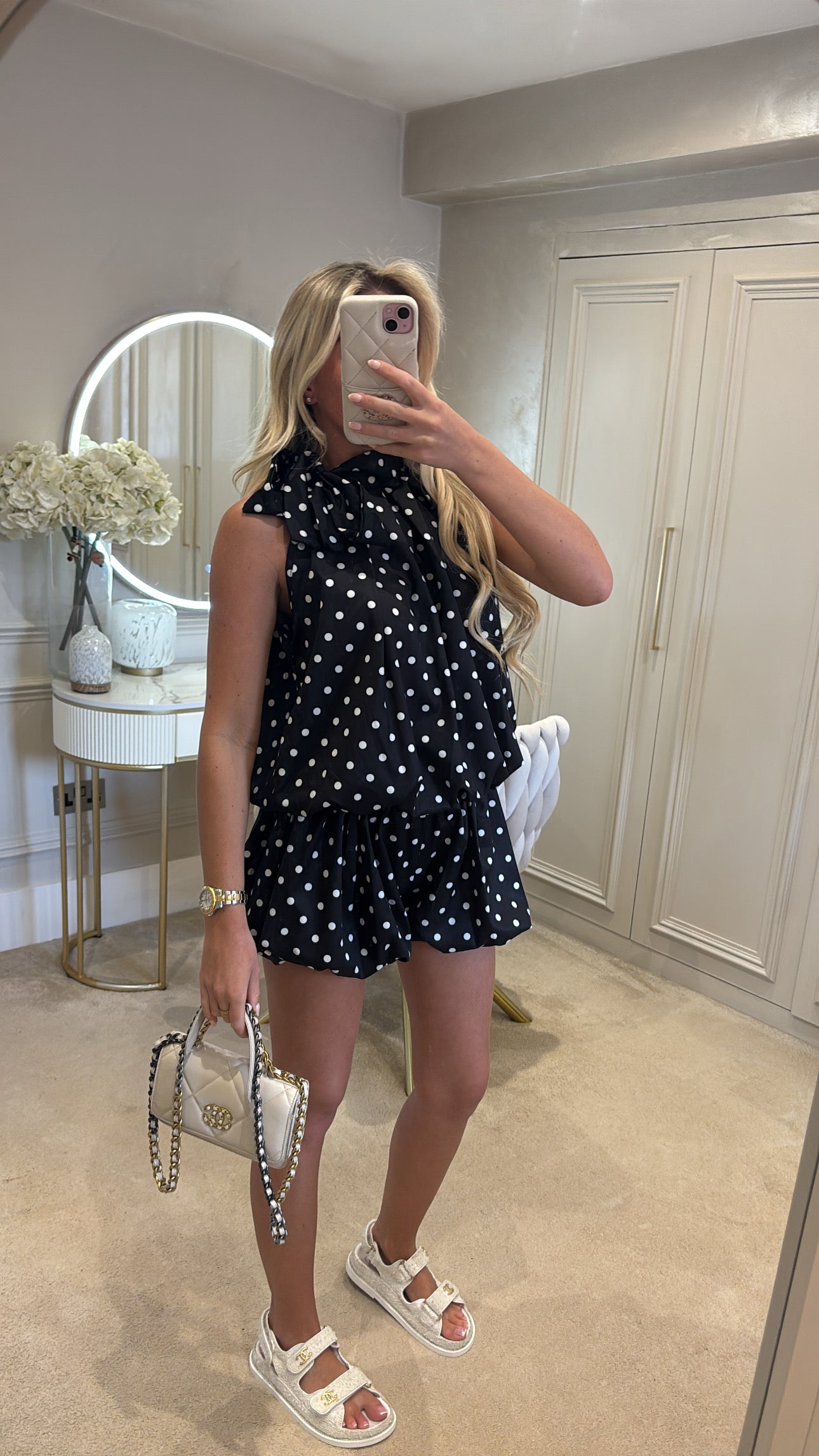 Polkadot Balloon short co-ord￼