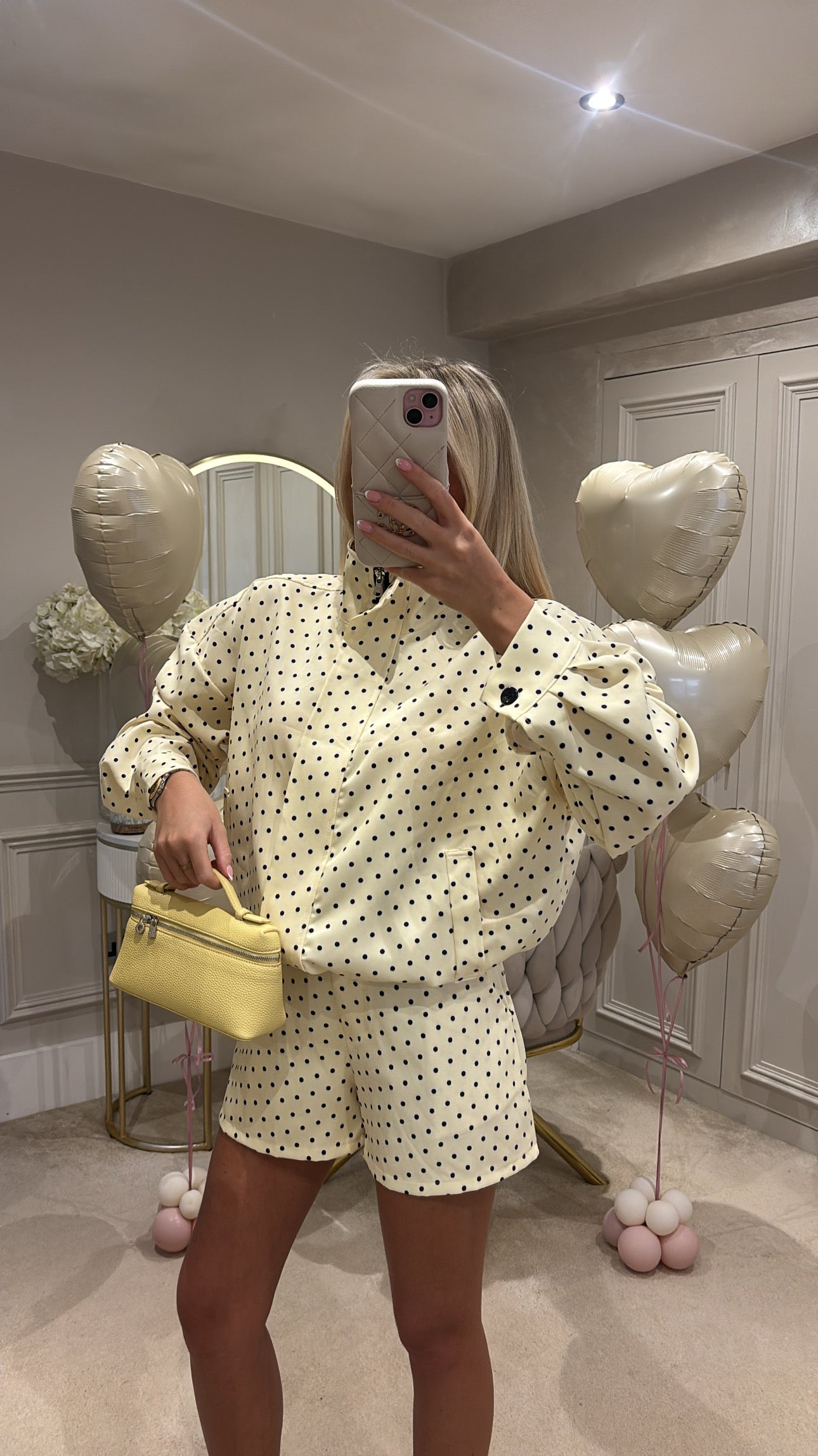 Polkadot jacket short set PRE ORDER ￼