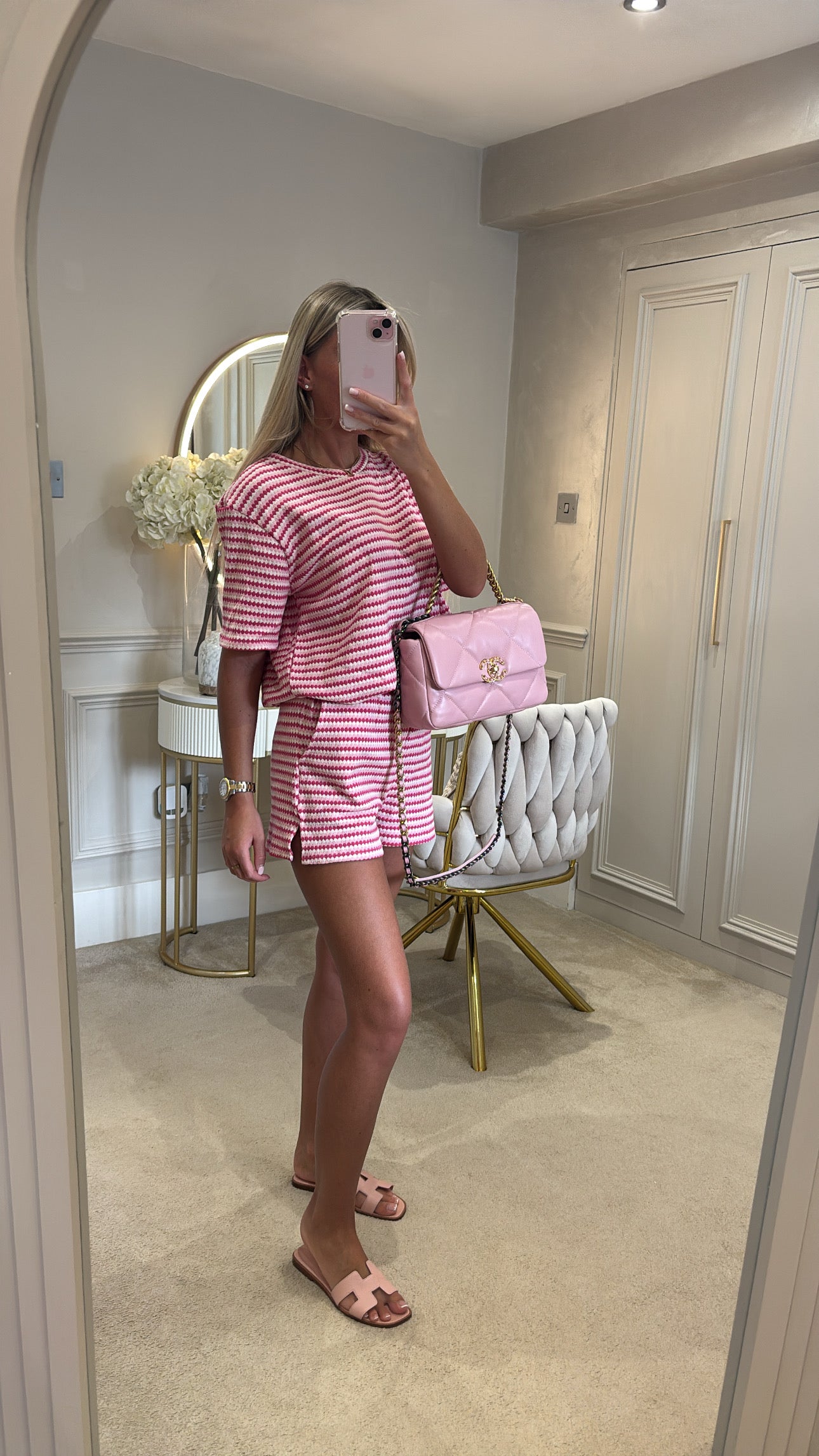 Multi colour t-shirt short set