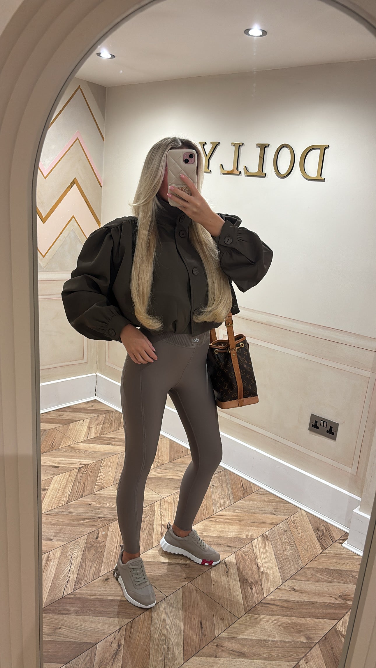 Puff sleeve cropped jacket