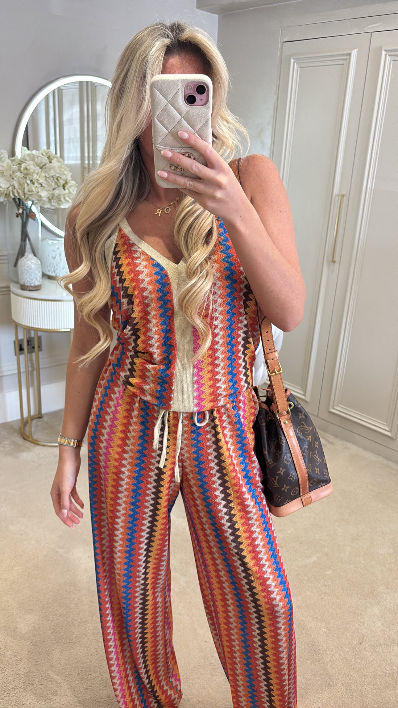 Glitter zig zag lounge set