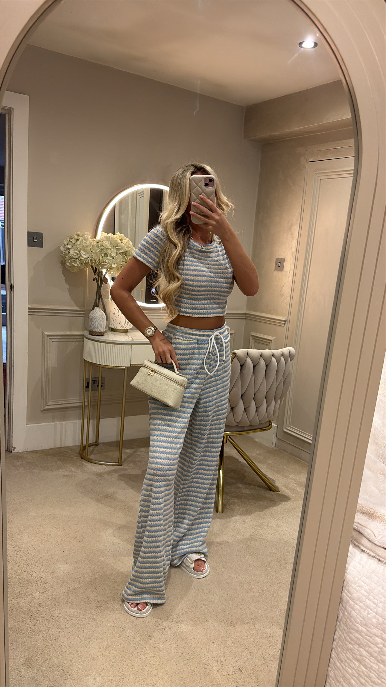 Cropped T-shirt lounge set