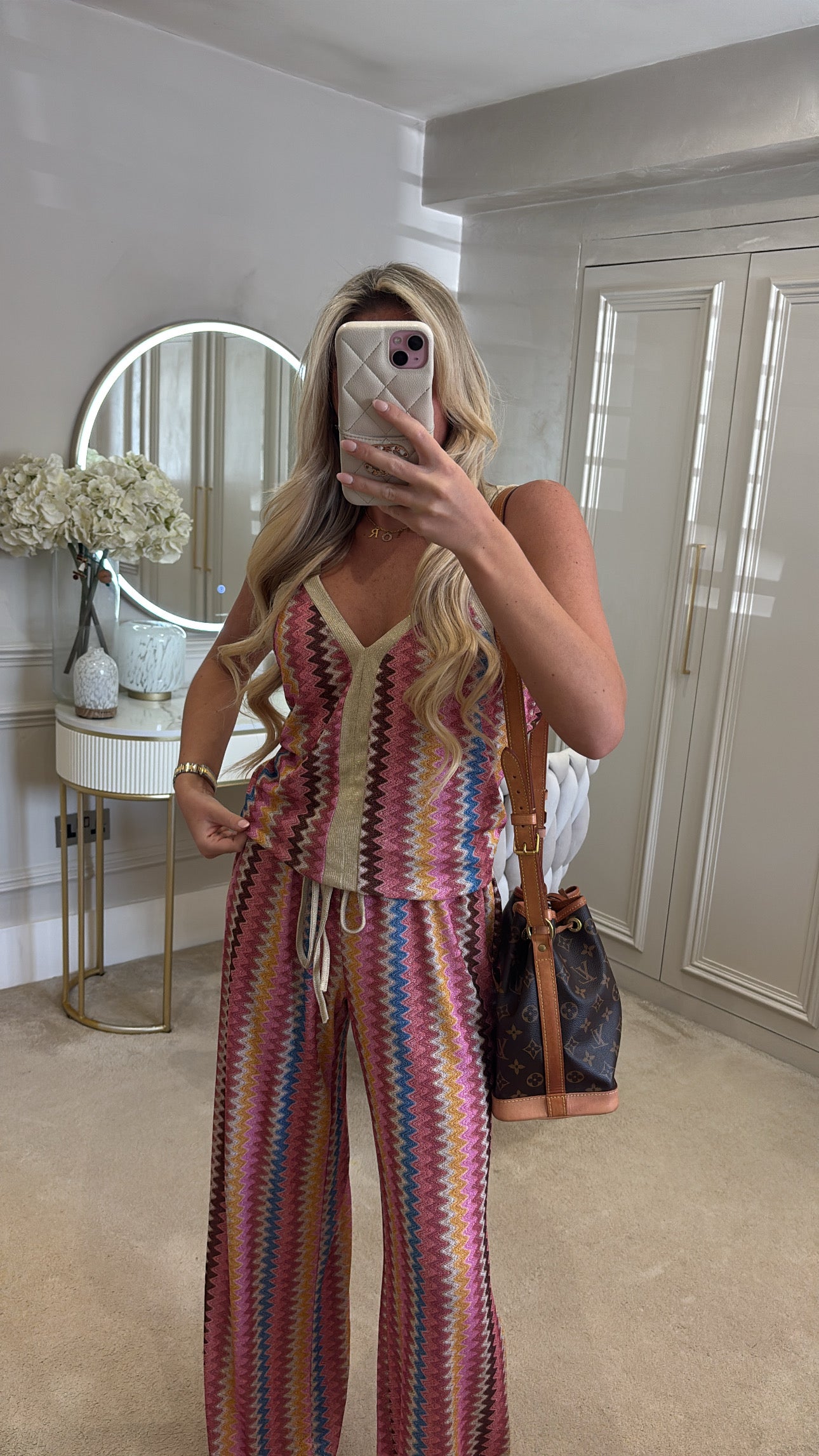 Glitter zig zag lounge set
