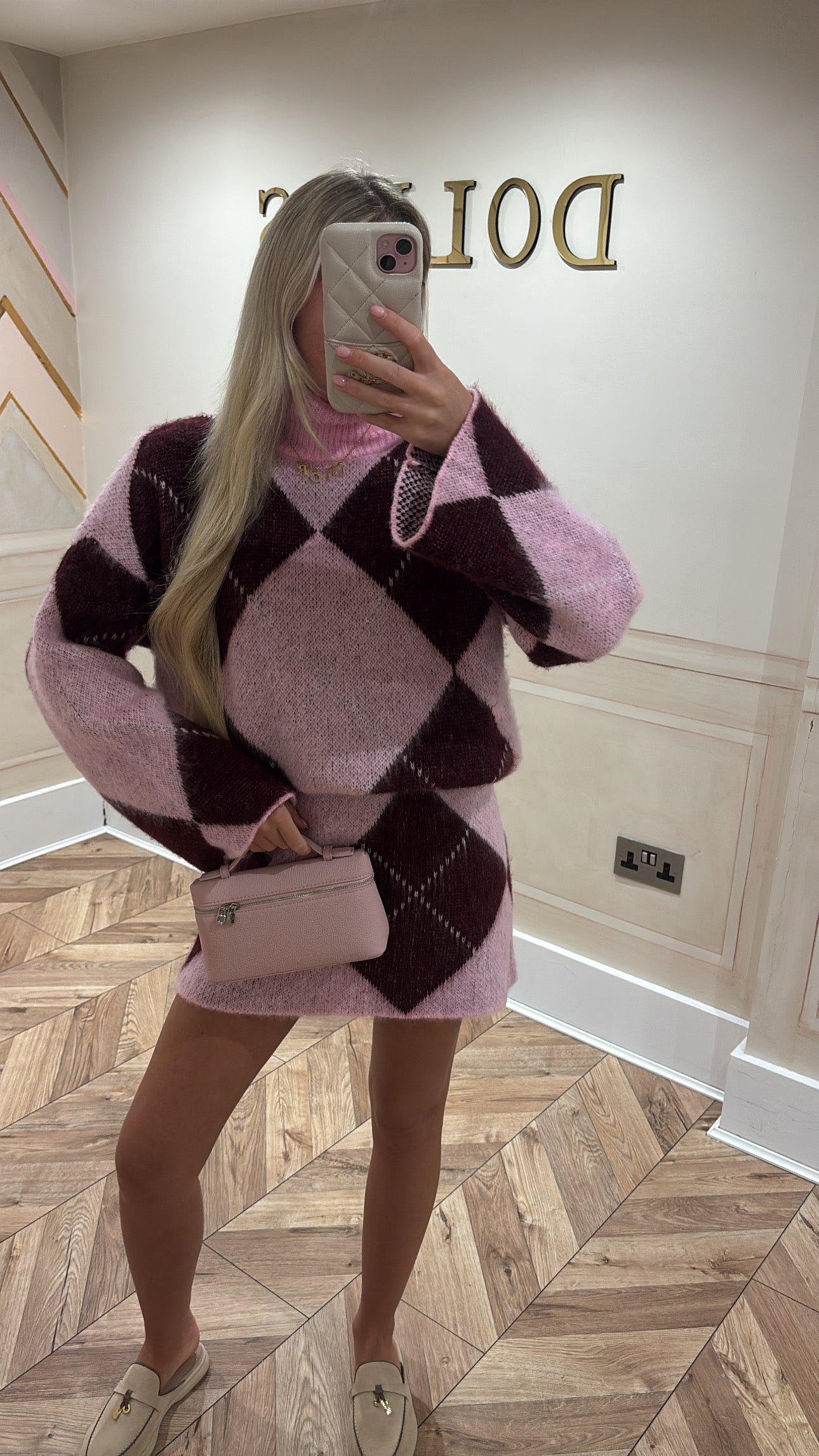 Knitted skirt and top