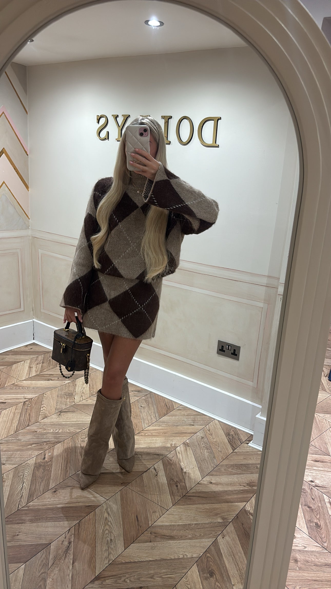 Knitted skirt and top