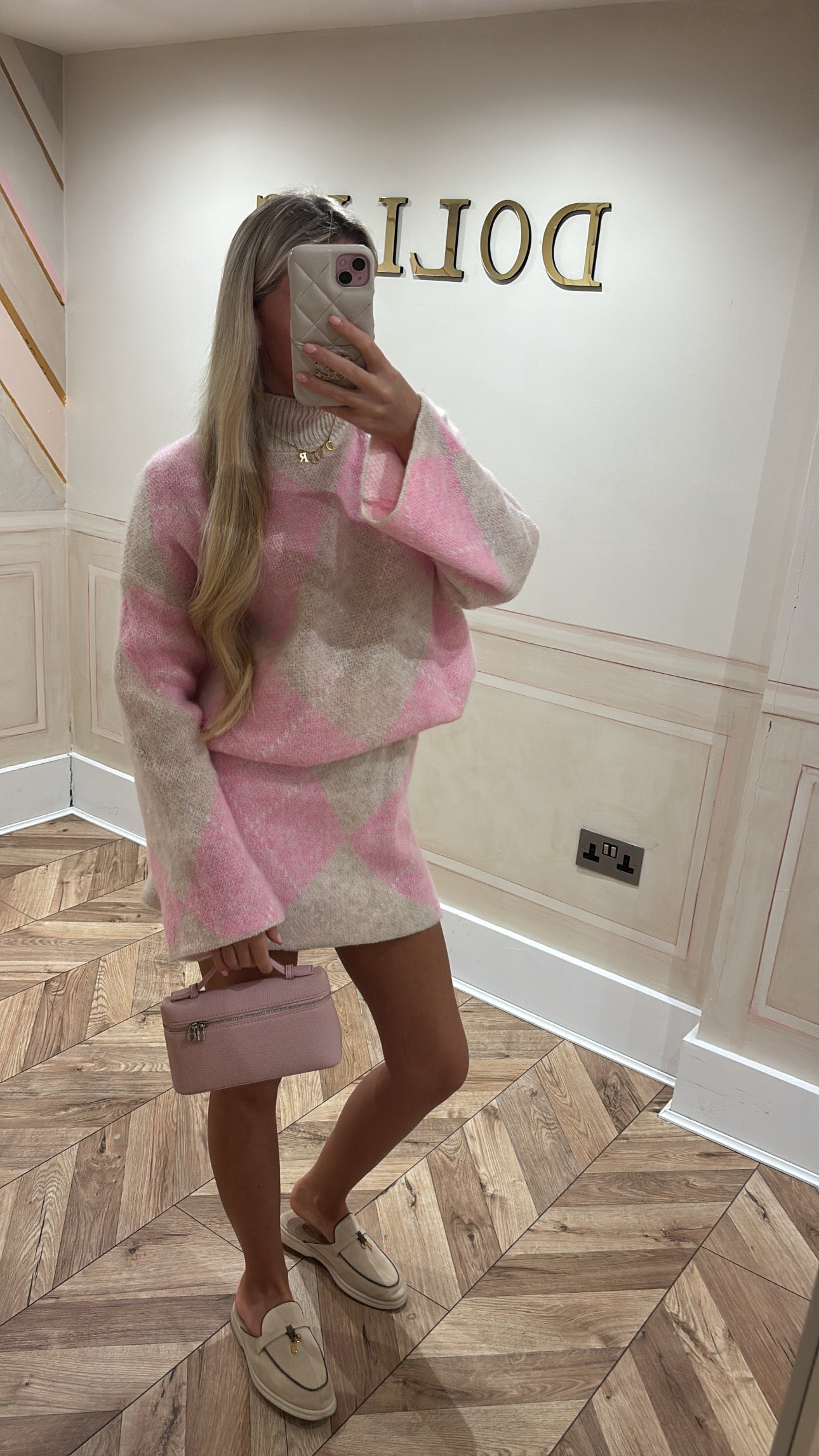 Knitted skirt and top