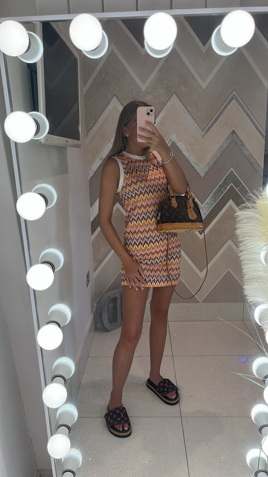 Yellow Missoni print dress